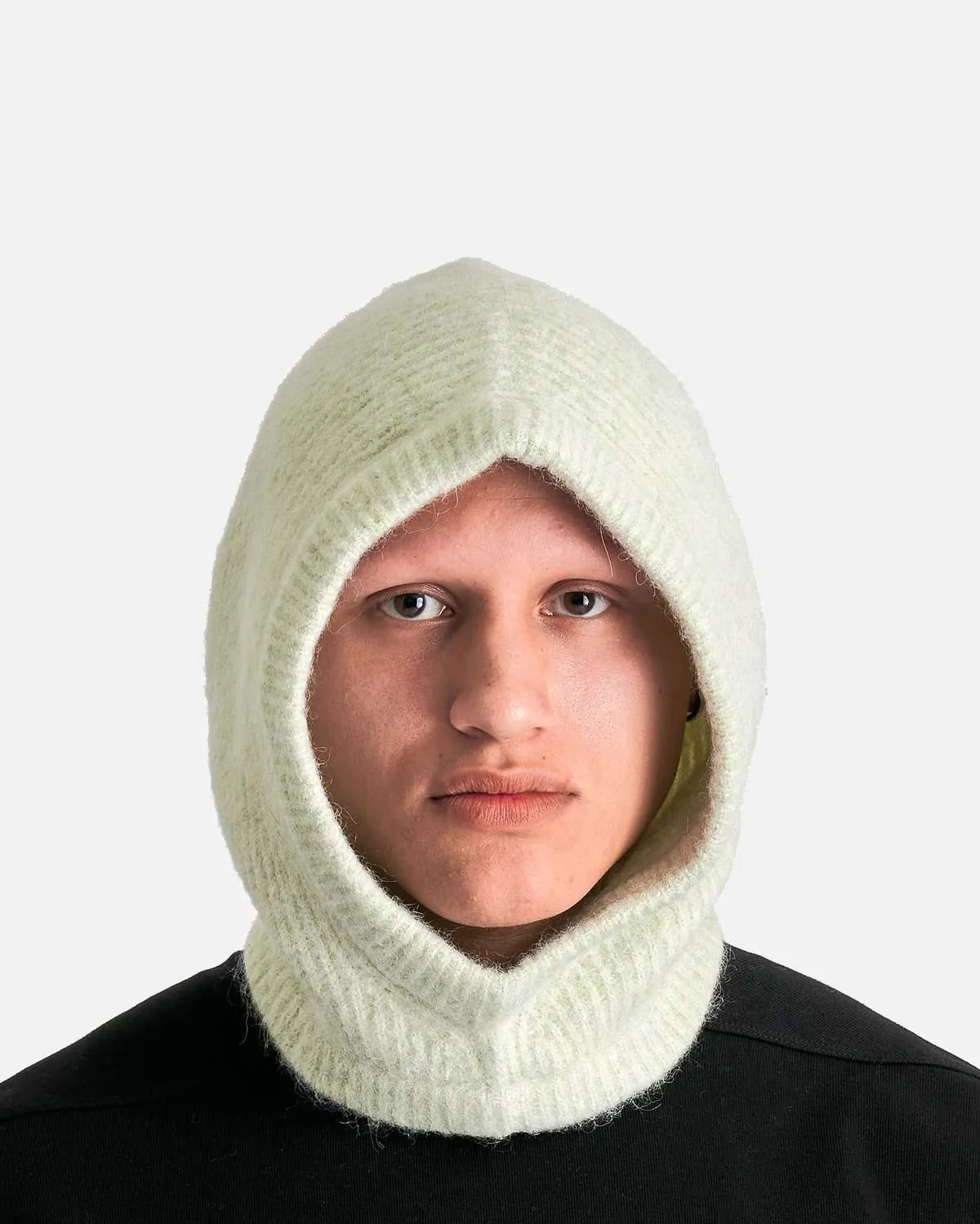 Alpaca Hood - Pale Green