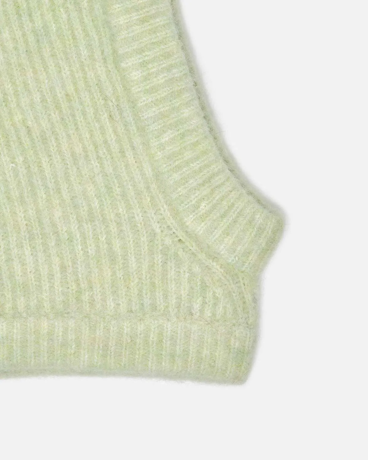 Alpaca Hood - Pale Green