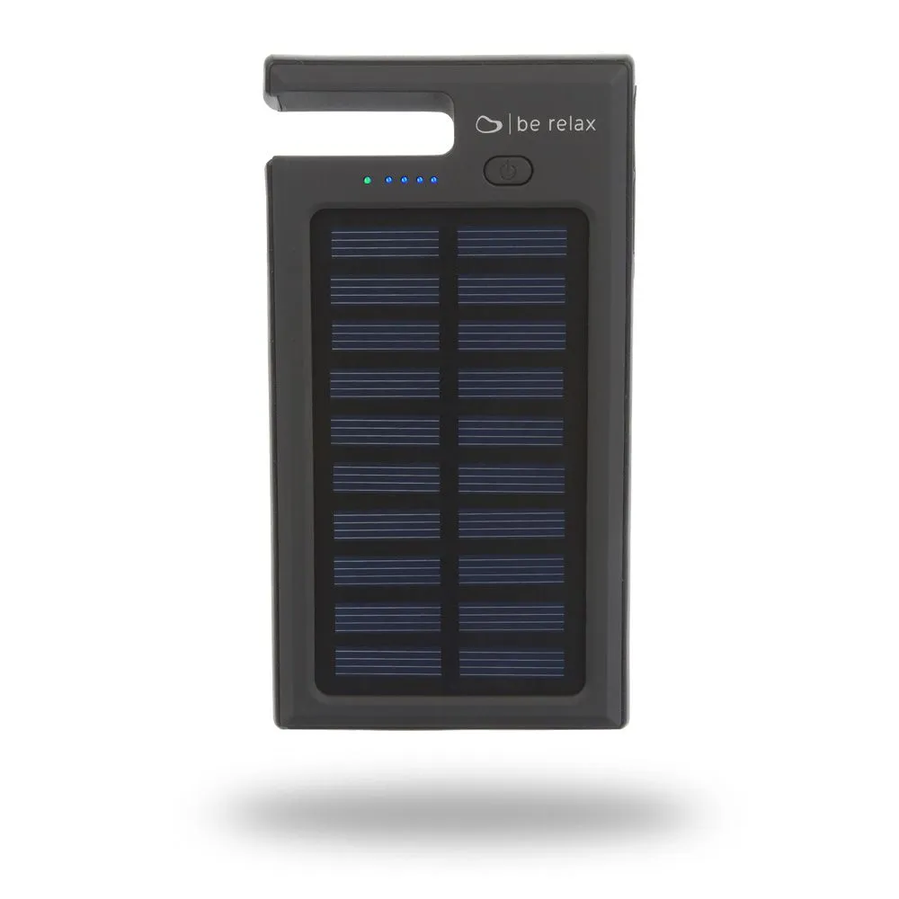 Be Relax Solar Power Bank Black Blacksize Small