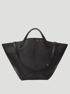 Black Leather XL PS1 Tote