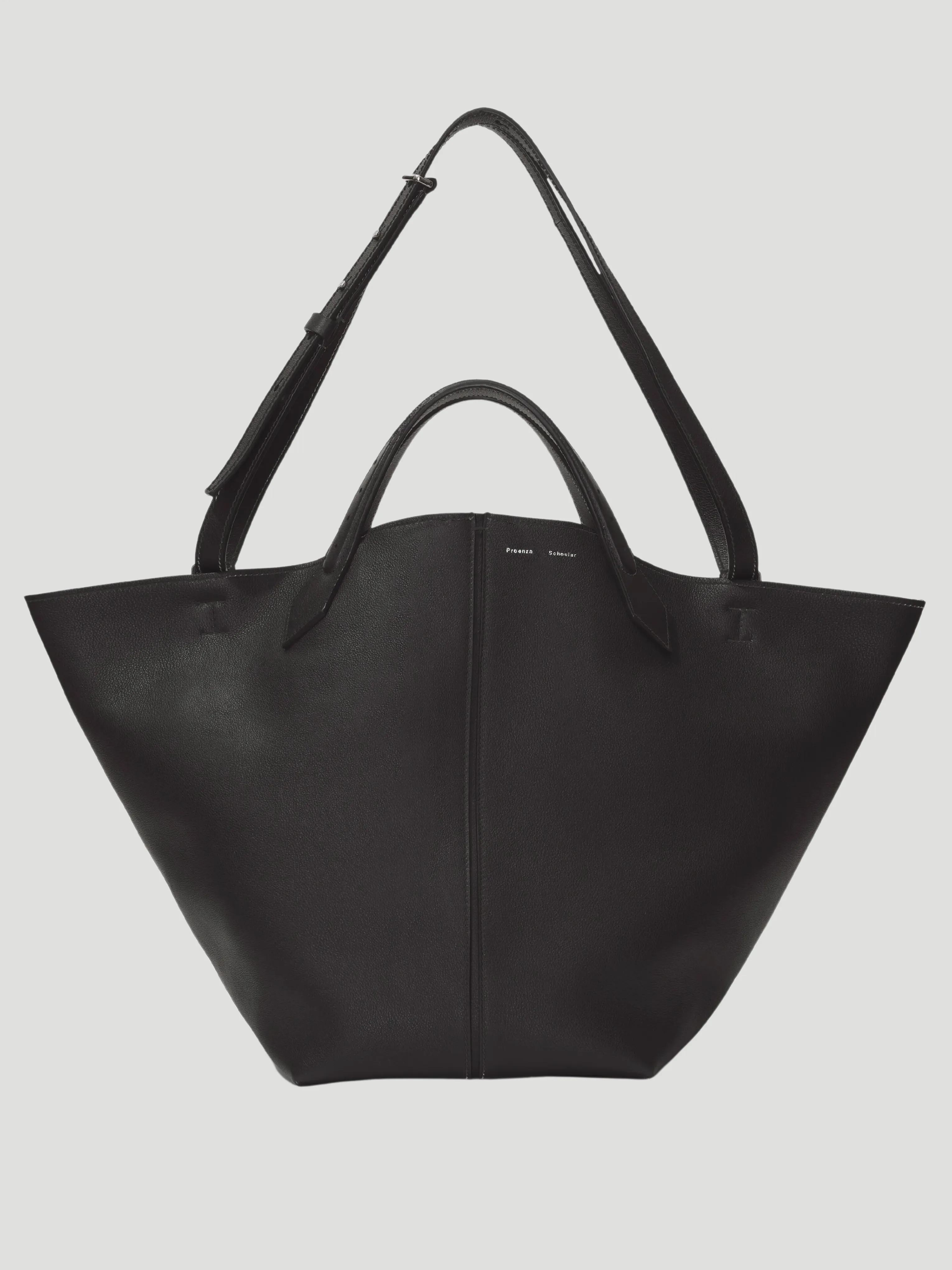 Black Leather XL PS1 Tote