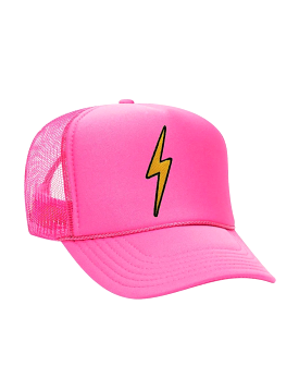 Bolt Vintage Trucker Hat, Neon Pink