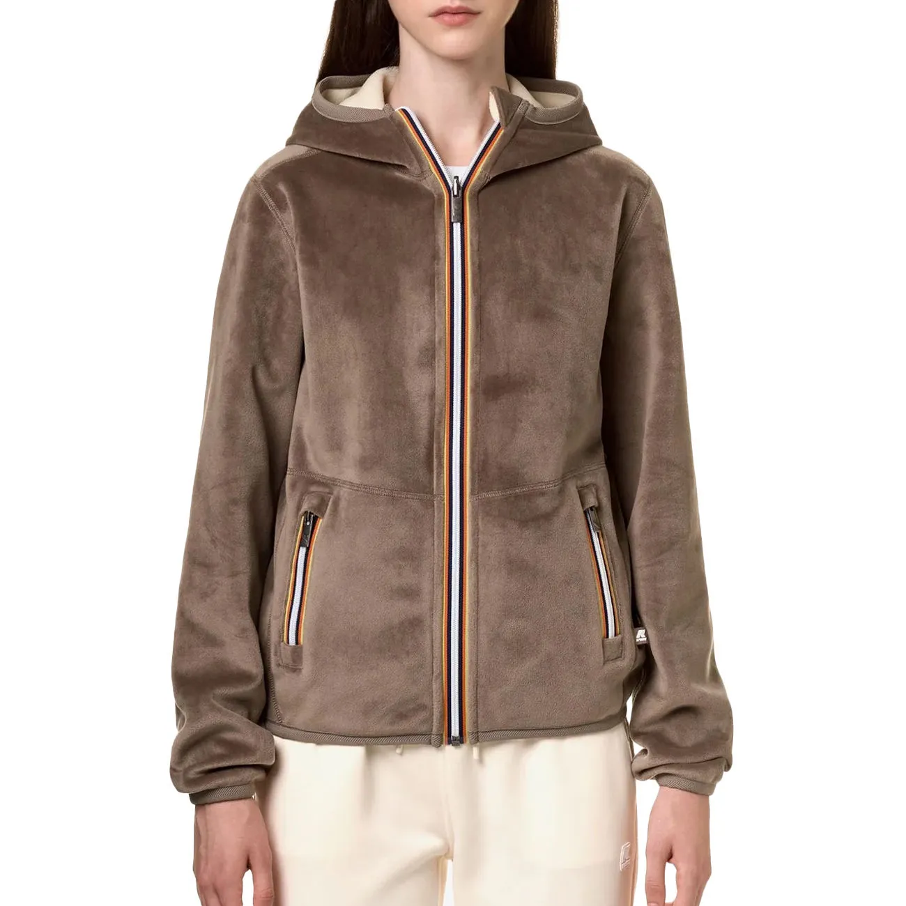 BOMBER LILY VELOUR POLAR PILE Donna Beige