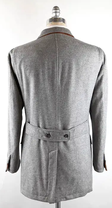 Borrelli Light Gray Coat – Size: 40 US / 50 EU