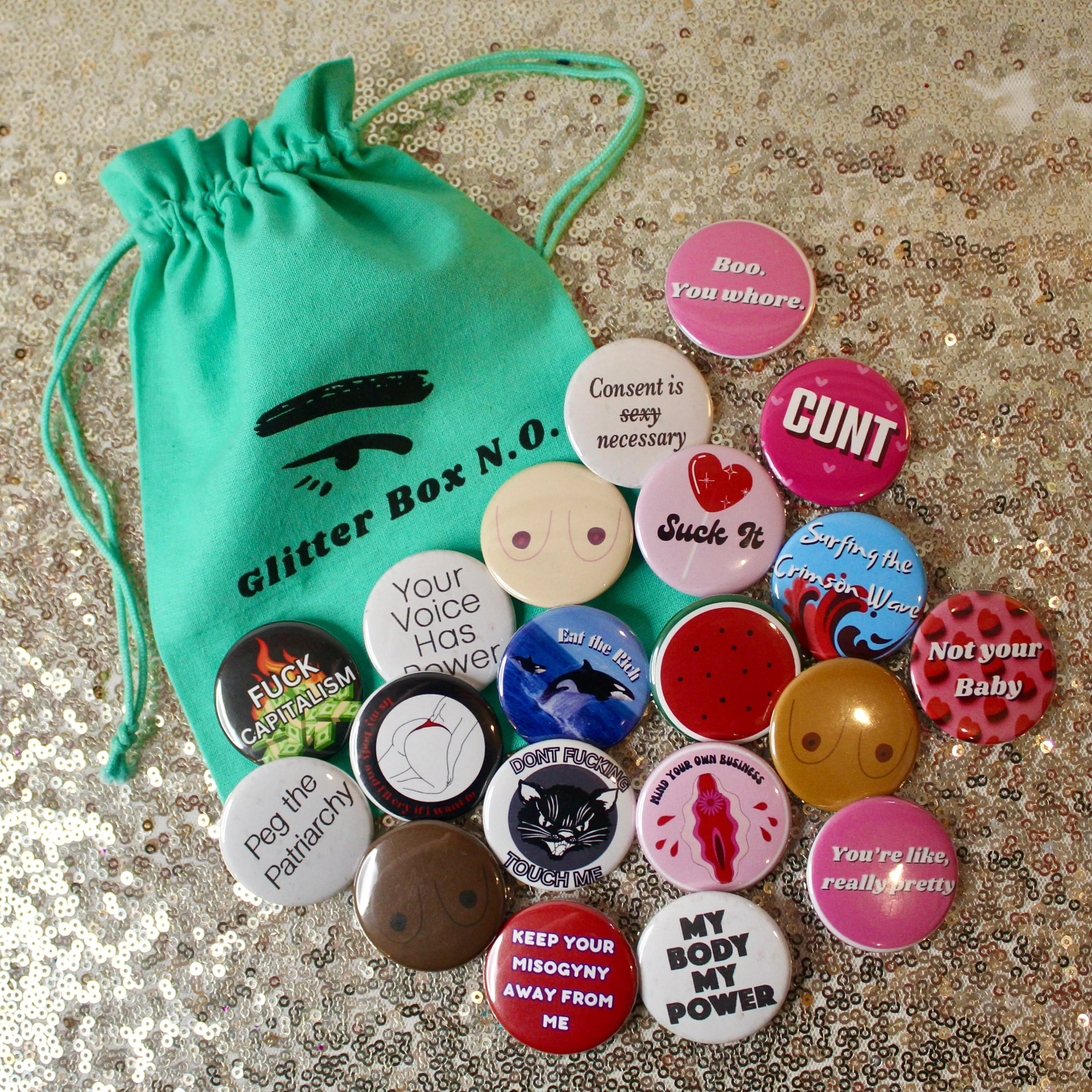 Button Bundles by Glitter Box Goods