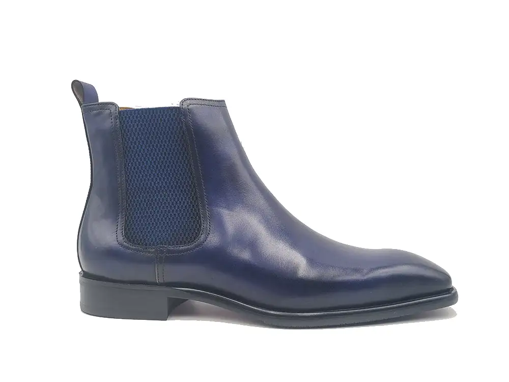 Calfskin Leather Chelsea Boot