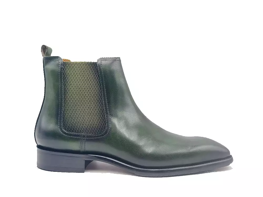 Calfskin Leather Chelsea Boot