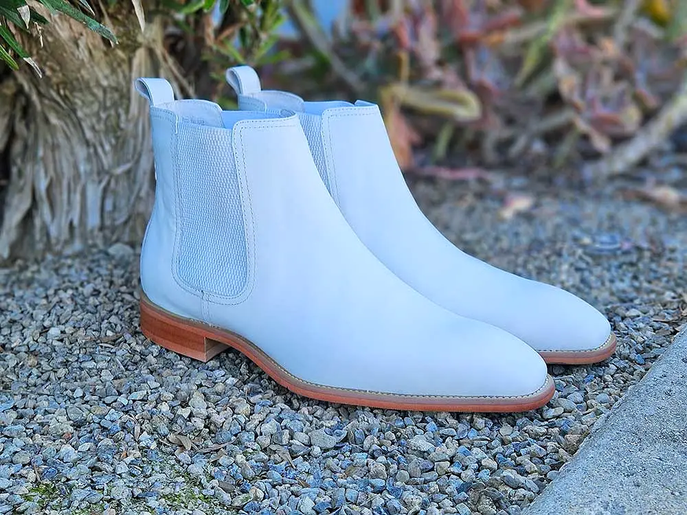 Calfskin Leather Chelsea Boot