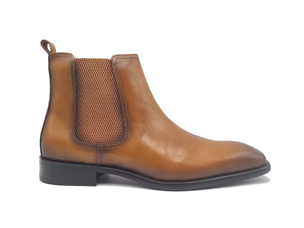 Calfskin Leather Chelsea Boot