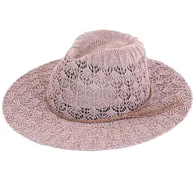 C.C | Horseshoe Lace Knitting Panama Hat