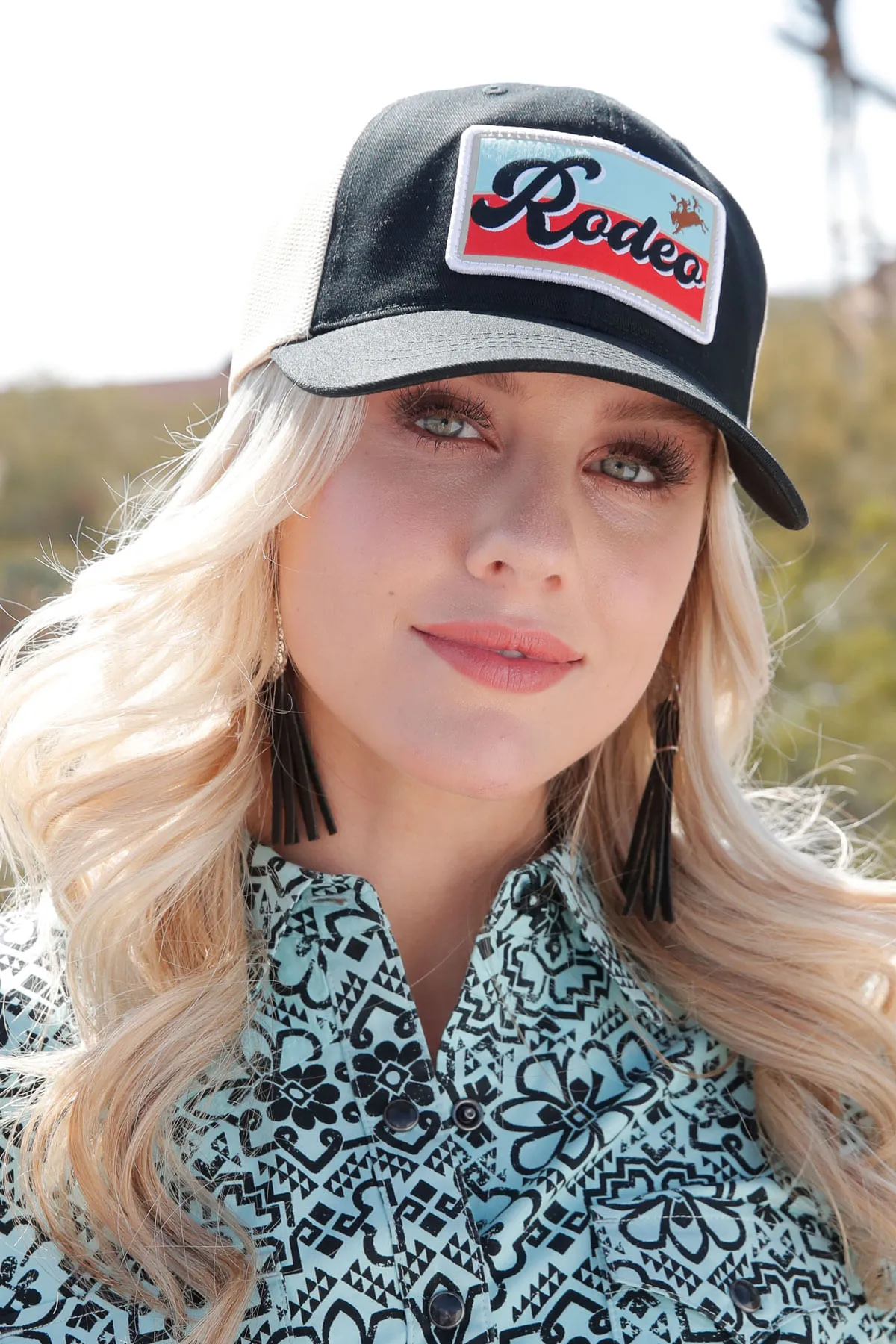 Cinch Womens Black Trucker Hat