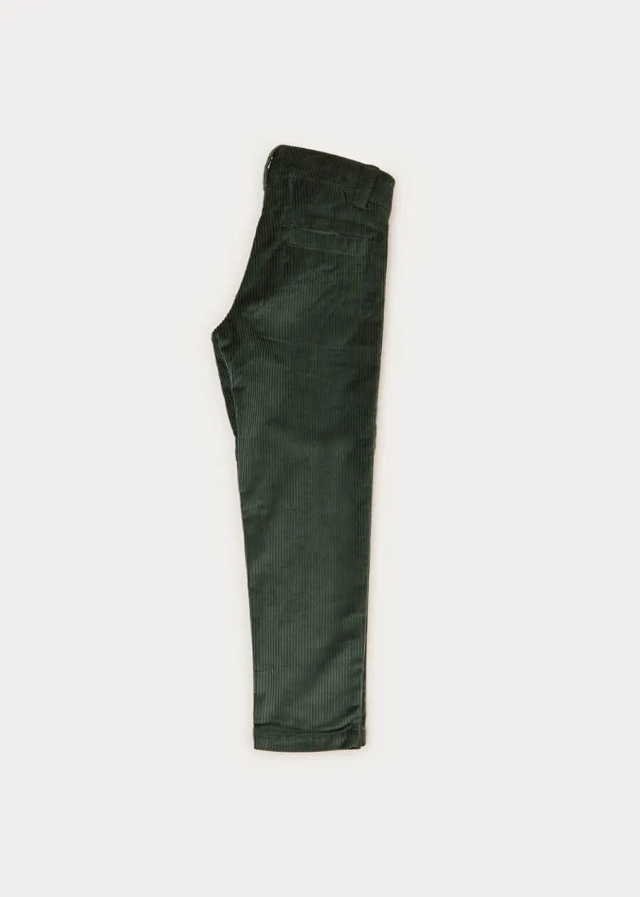 Corduroy Five Pocket Trousers In Green (4-10yrs)