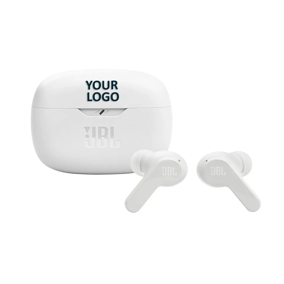 Custom JBL Vibe Beam True Wireless Earbuds, White