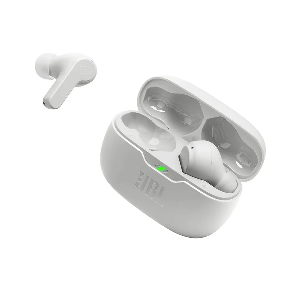 Custom JBL Vibe Beam True Wireless Earbuds, White