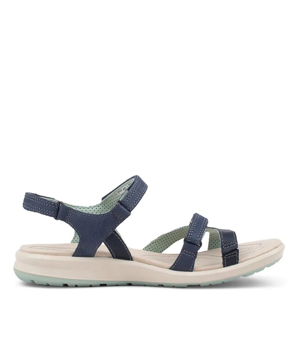 ECCO Cruise W Marine Ice Flower Leather Sandals