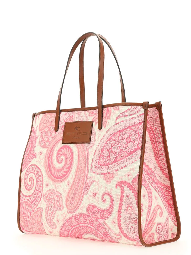 Etro Paisley Printed Tote Bag