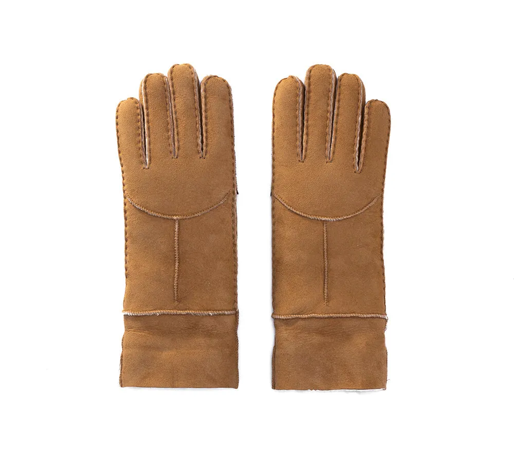 EVERAU Ladies Fluffy Sheepskin Wool Gloves Stacey