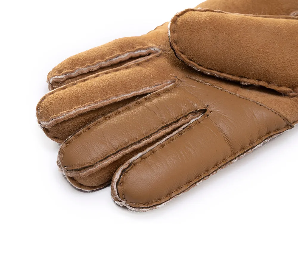 EVERAU Ladies Fluffy Sheepskin Wool Gloves Stacey