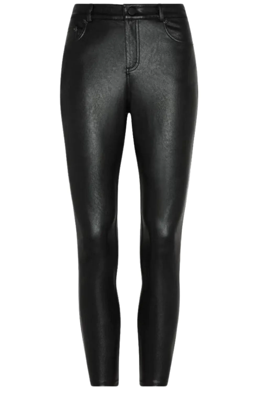 Faux Leather Five Pocket Pant