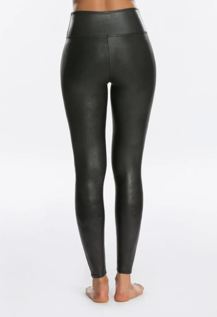 Faux Leather Leggings-Black