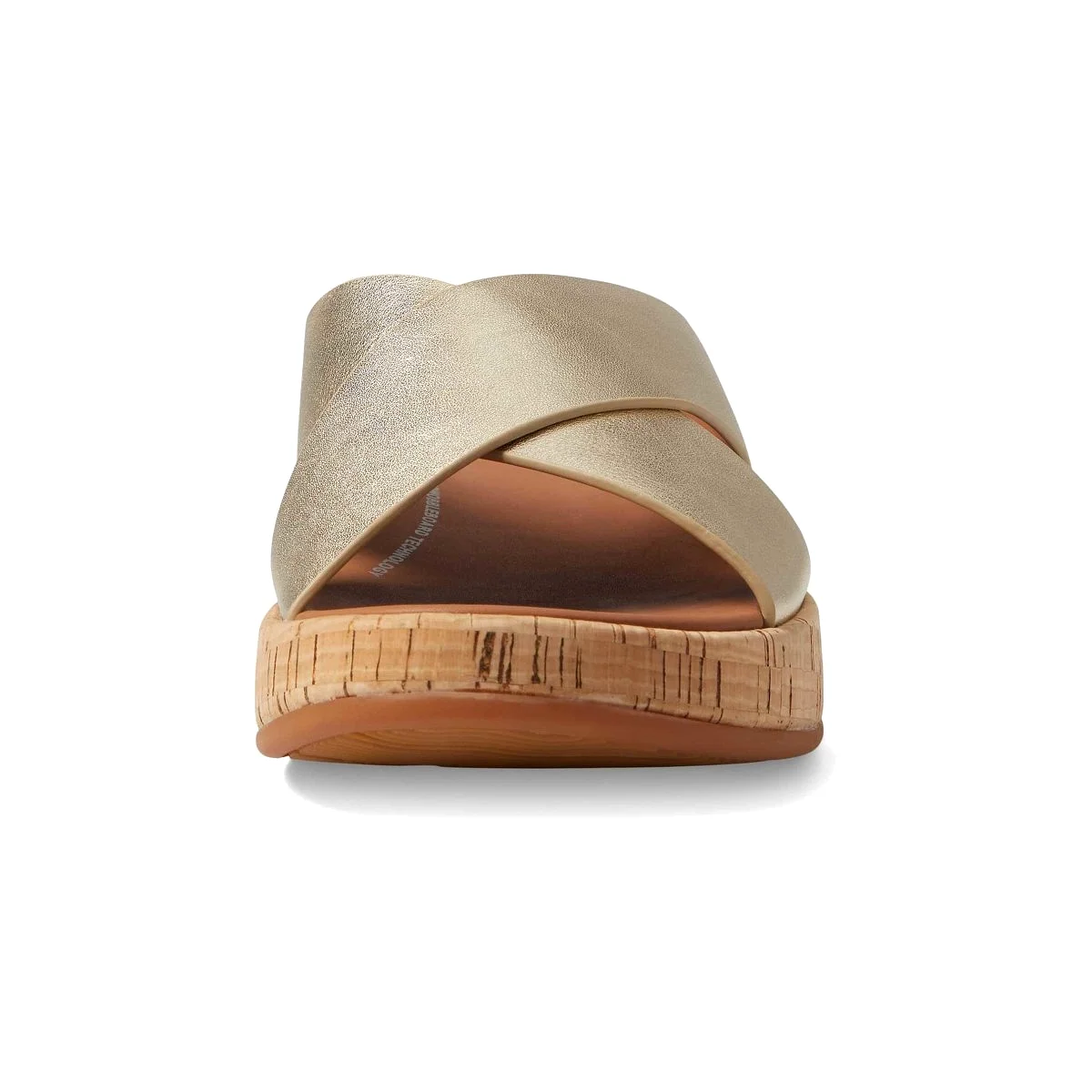 FitFlop Women's F-Mode Flatform Platino Slide