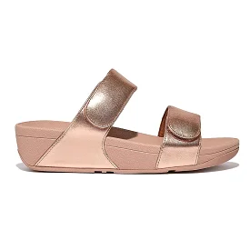 FitFlop Women's Lulu Adjustable Rose Gold Slide