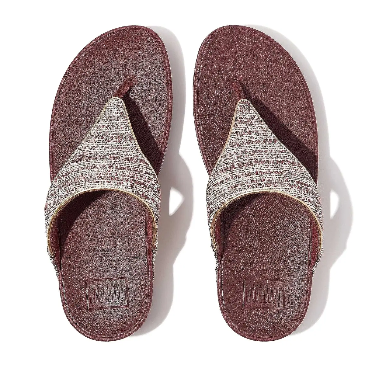 FitFlop Women's Lulu Brown Shimmerweave