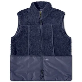 Foret Fell Sherpa Fleece VestNavy