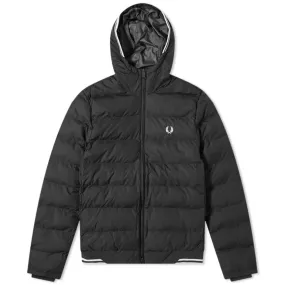 Fred Perry Hooded Insulated JacketBlack