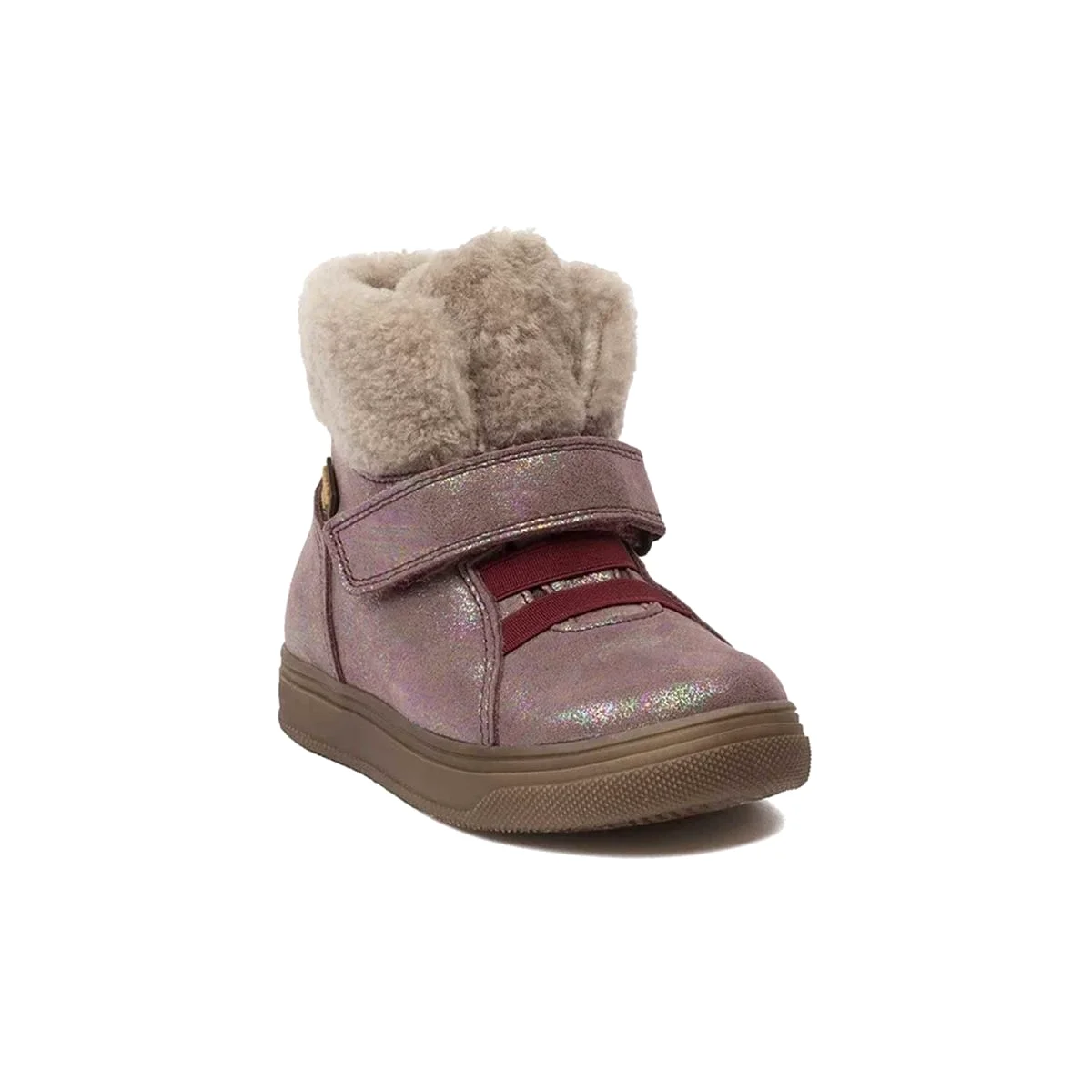 Froddo Toddlers Pink Shimmer/Fur Waterproof