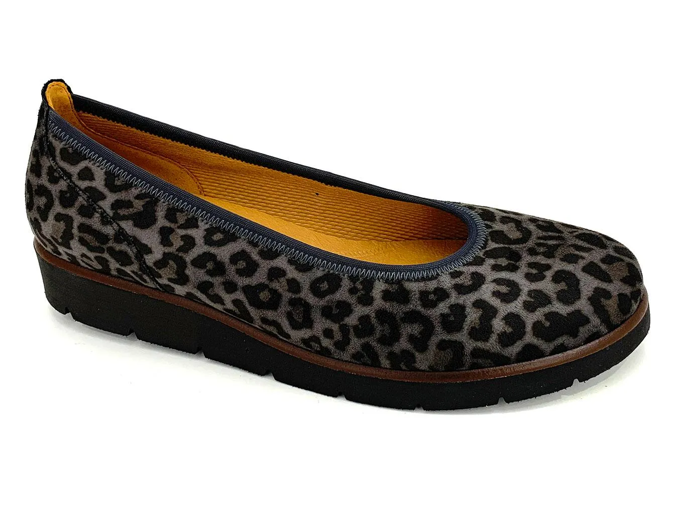 Gabor 4140 Ava Slip-on Shoe Grey Cheetah