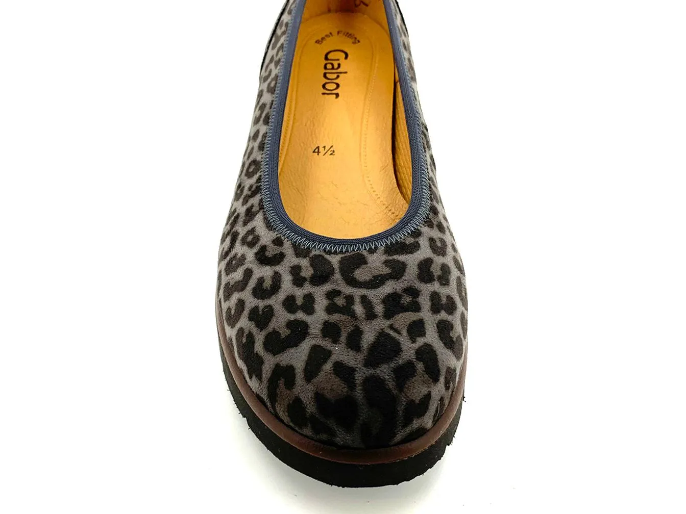 Gabor 4140 Ava Slip-on Shoe Grey Cheetah