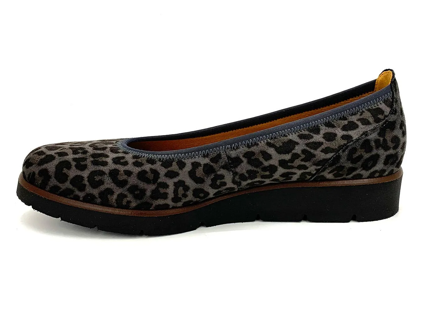 Gabor 4140 Ava Slip-on Shoe Grey Cheetah