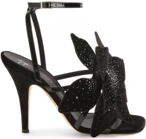 Giuseppe Zanotti Florant flower-motif leather sandals Black