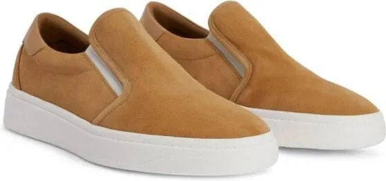 Giuseppe Zanotti Gz 94 slip-on suede sneakers Brown