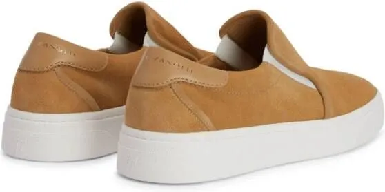 Giuseppe Zanotti Gz 94 slip-on suede sneakers Brown