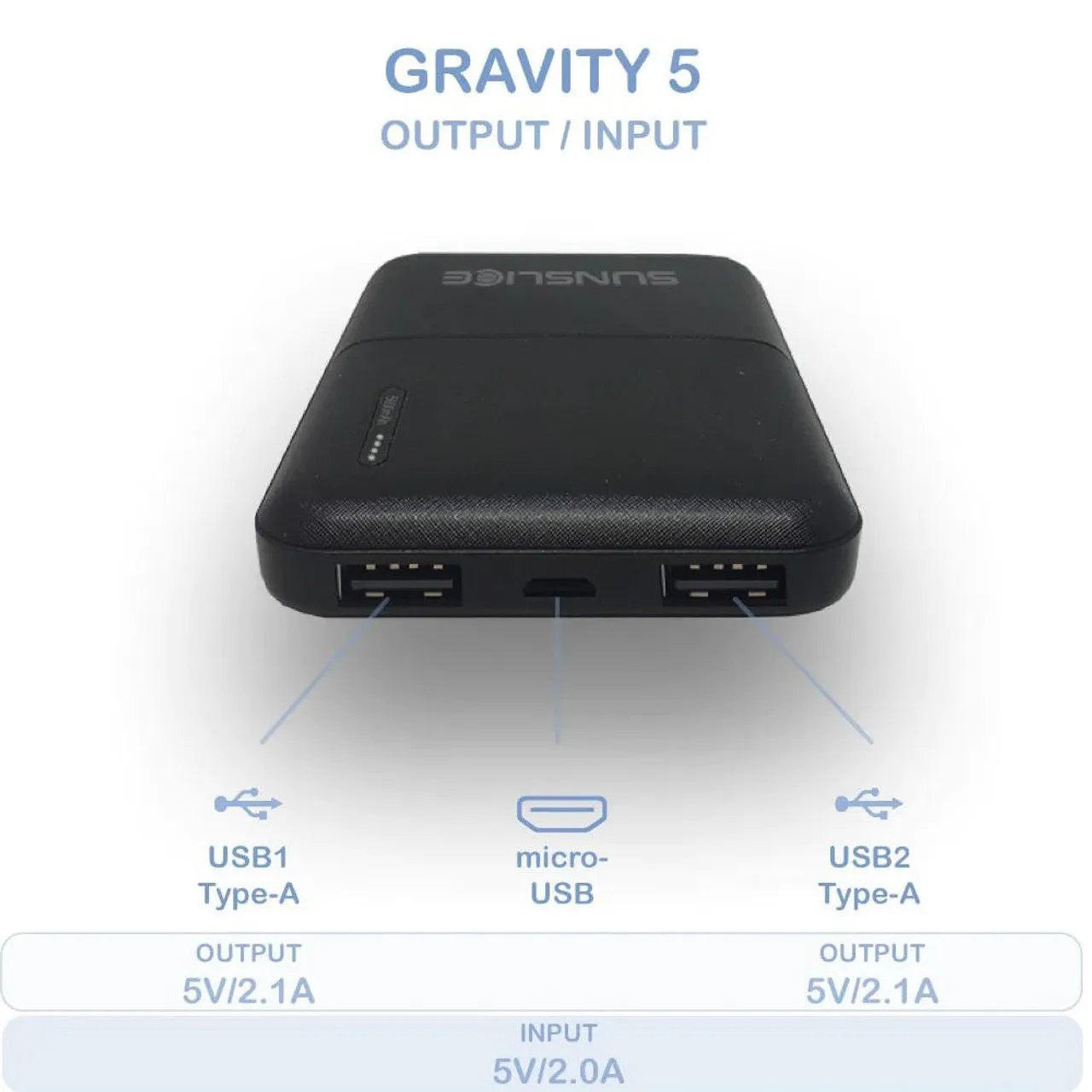 Gravity 5 Light Portable Power Bank