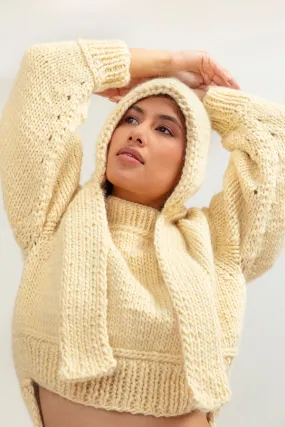 Hand-Knitted Hood 