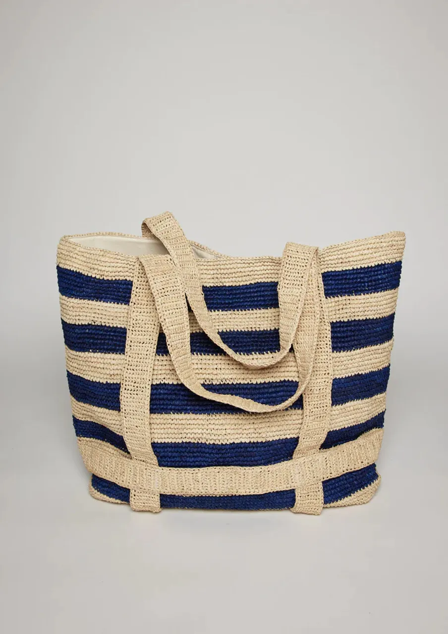 Hat Attack The Original Travel Bag, Navy Stripe