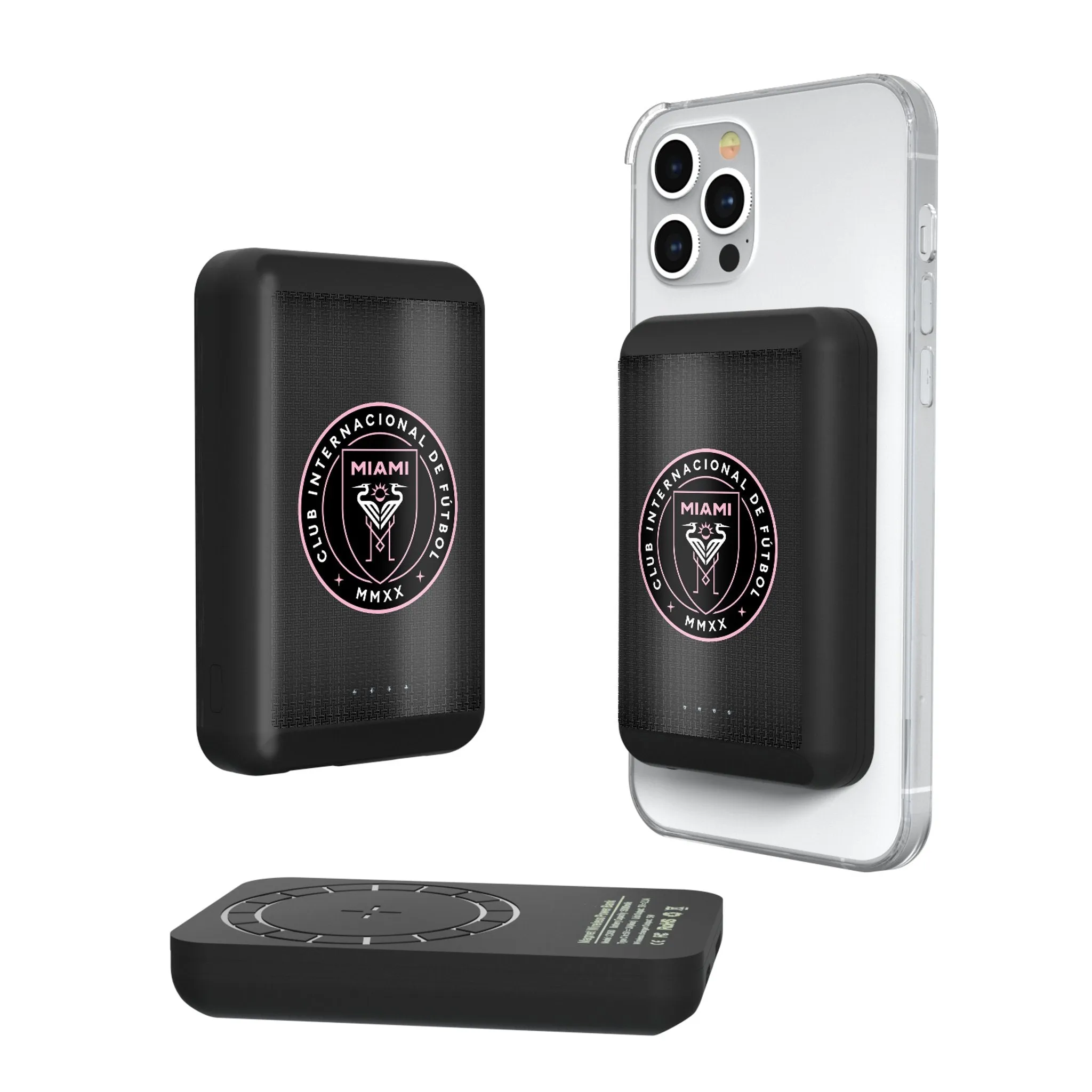 Inter Miami CF Linen Wireless Mag Power Bank