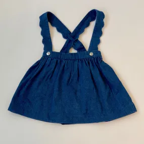 Jacadi Denim Skirt With Crossover Straps: 24 Months