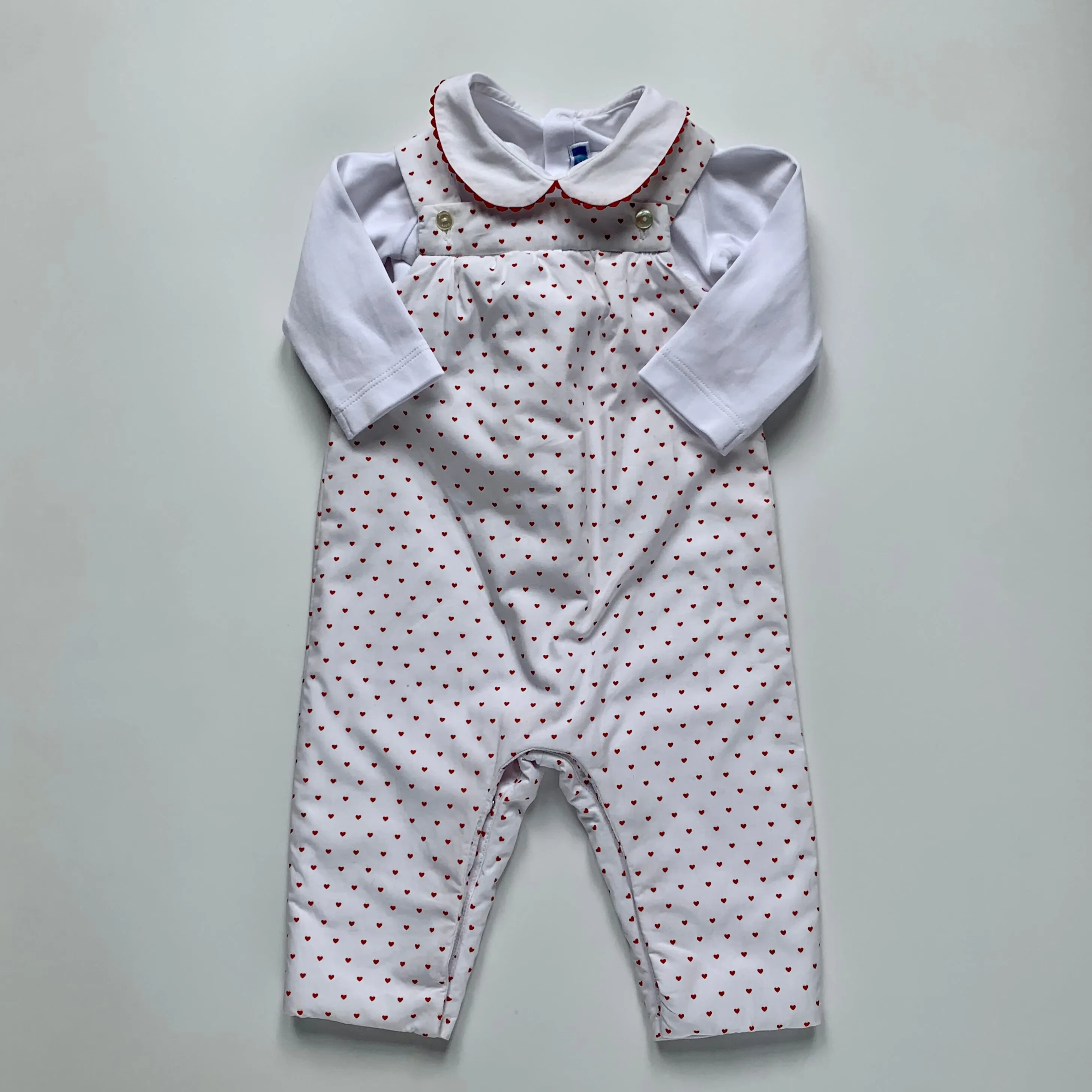 Jacadi Heart Print Romper: 6 Months