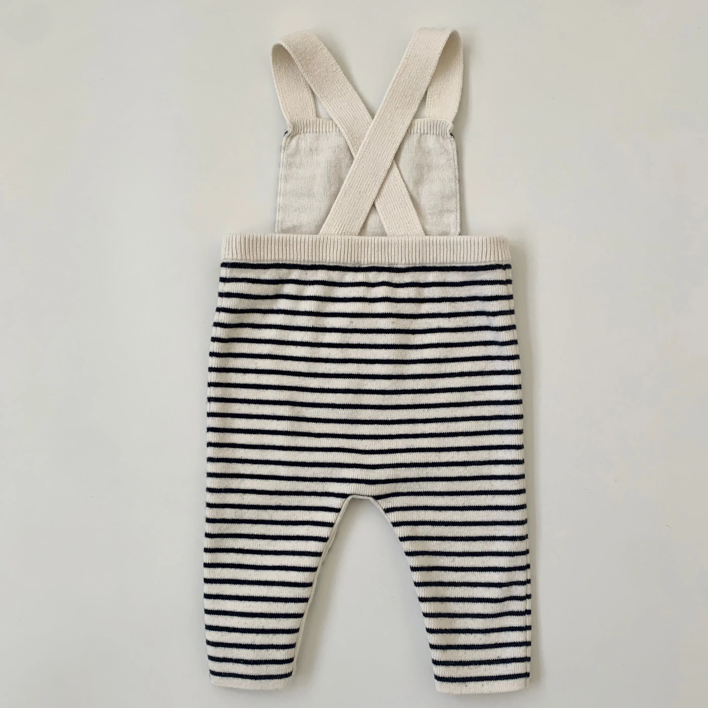 Jacadi Navy Stripe Wool Mix Romper: 6 Months