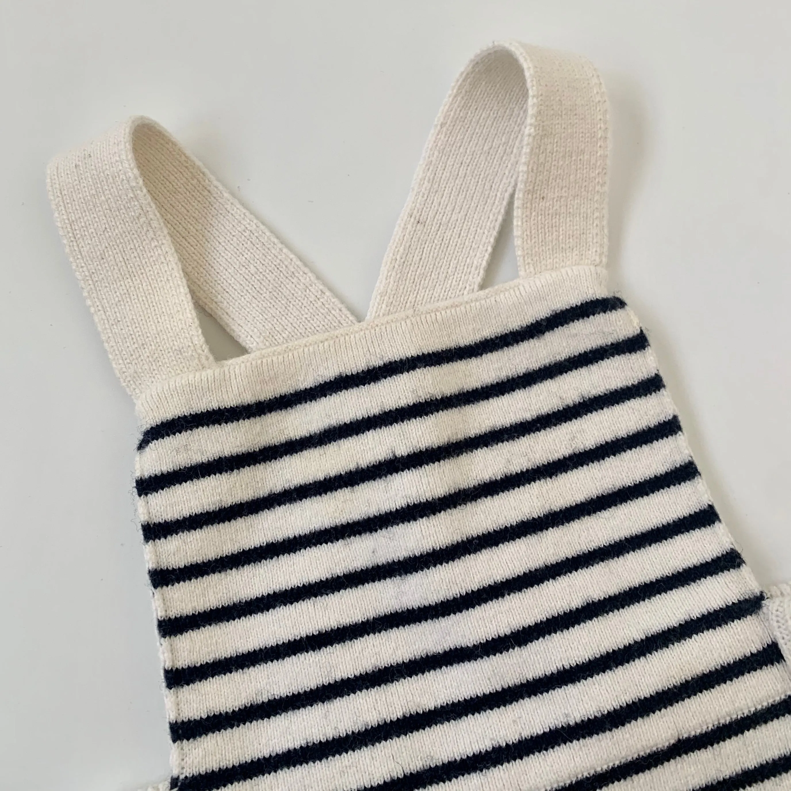 Jacadi Navy Stripe Wool Mix Romper: 6 Months