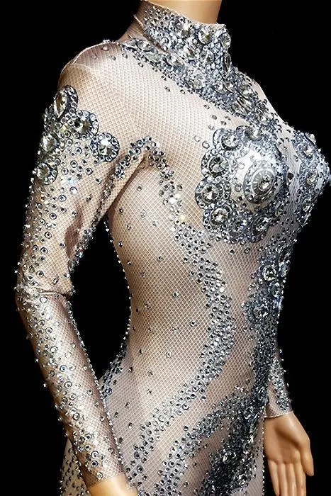 Jordyn Diamante Bodysuit (Rhinestones)