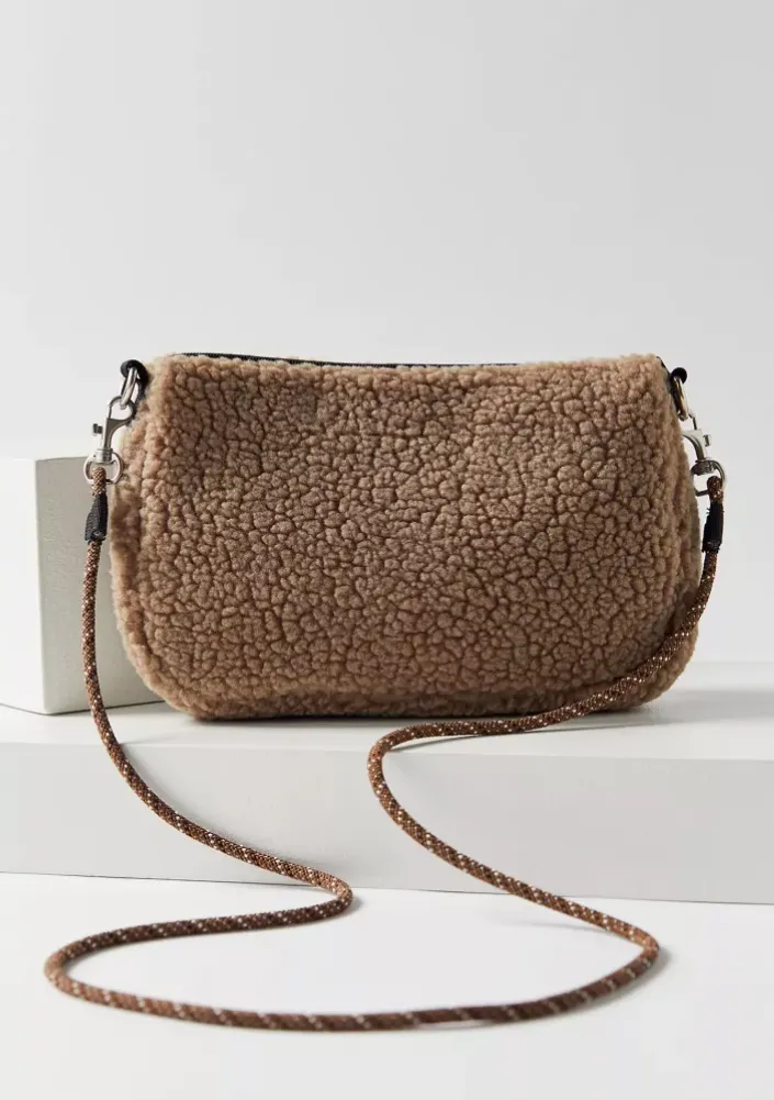 Kavu So Fleecy Crossbody in Tan