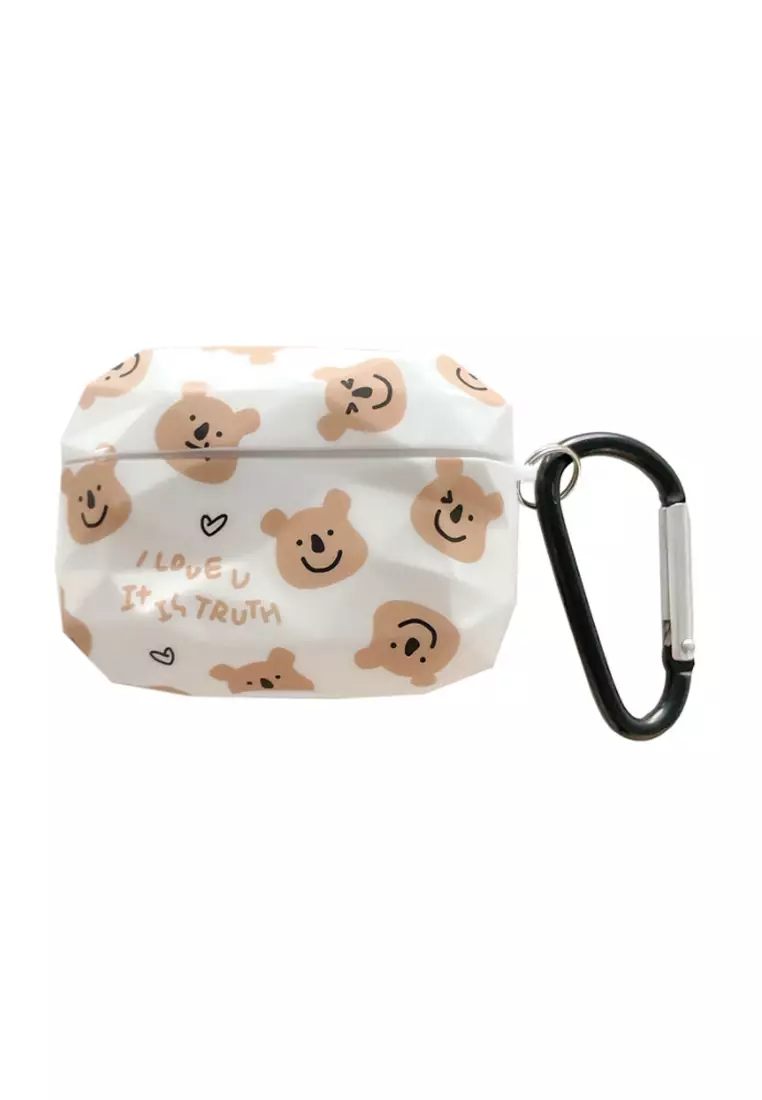 Kings Collection Cute Cartoon Bear Pattern AirPods Case (KCAC2229)