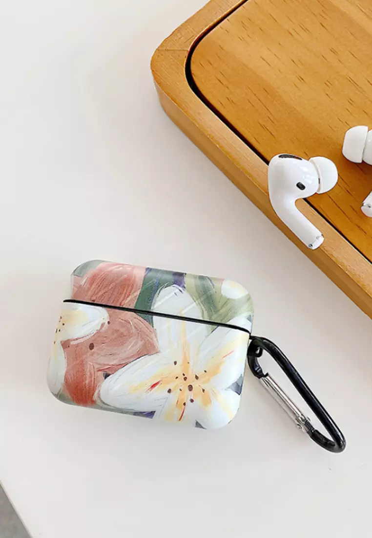 Kings Collection Fresh Red and White Flowers AirPods Case KCAC2194