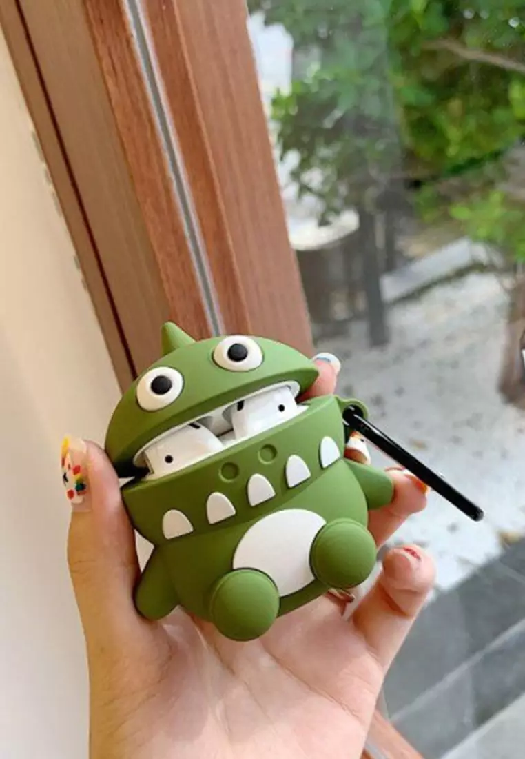 Kings Collection Green Cute Crocodile AirPods Case (UPKCAC2048)