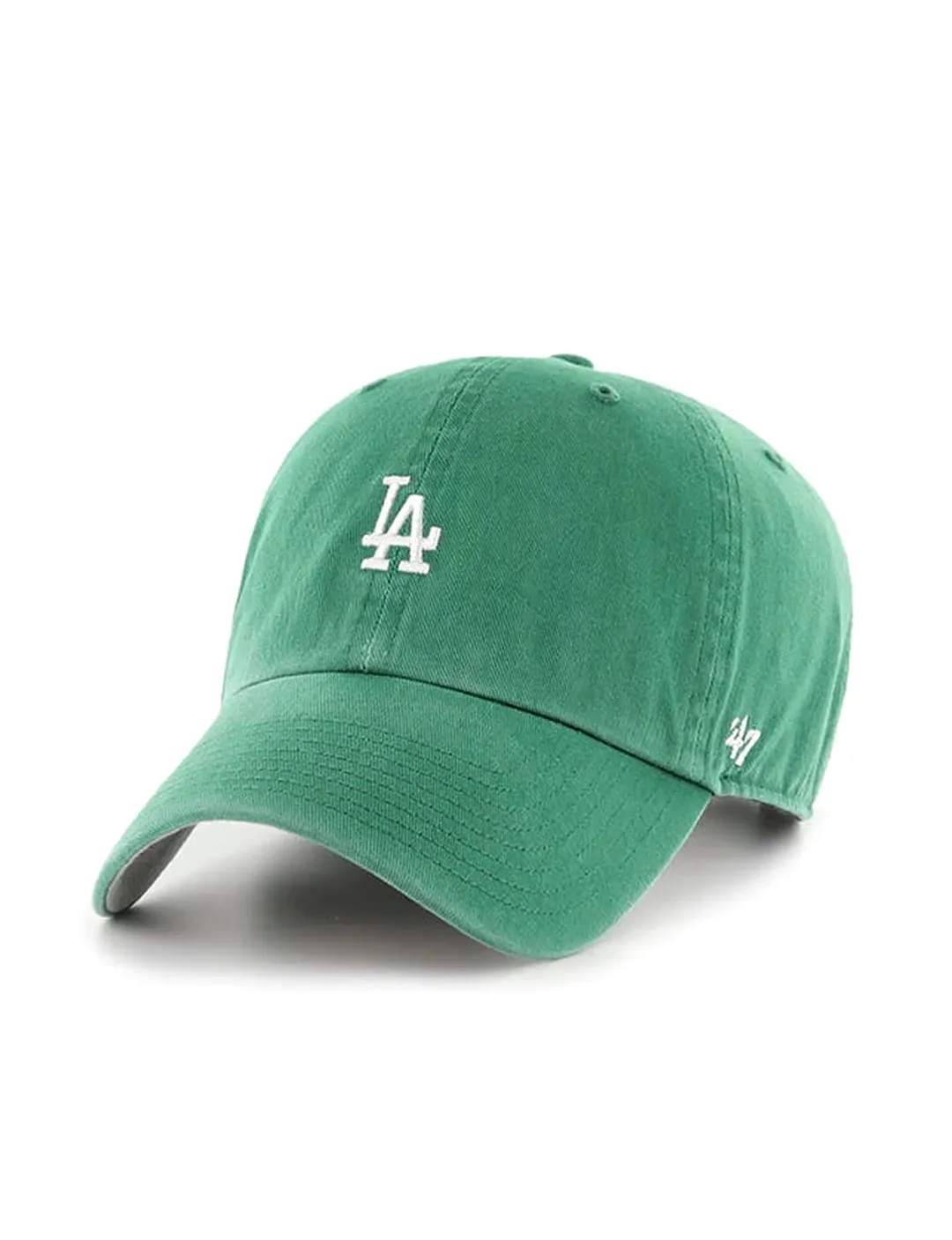 LA Dodgers Base Runner Basic Ball Cap, Kelly/White